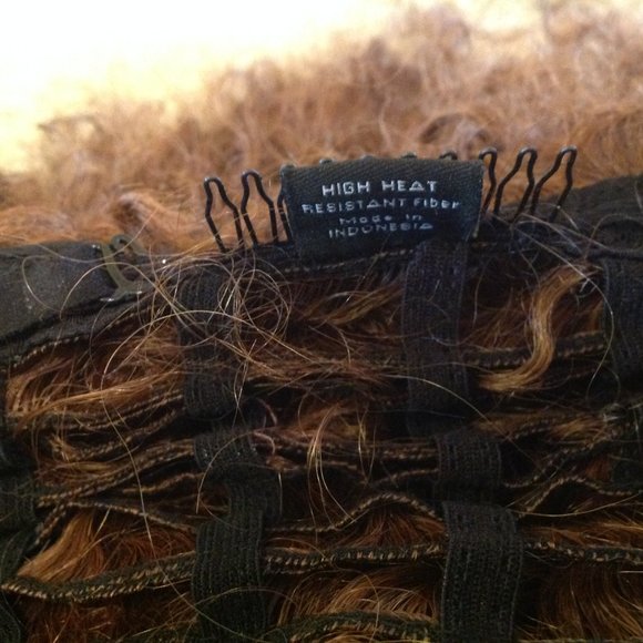 SIS Two-Tone Curly Long Wig With Side Part - Picture 11 of 11